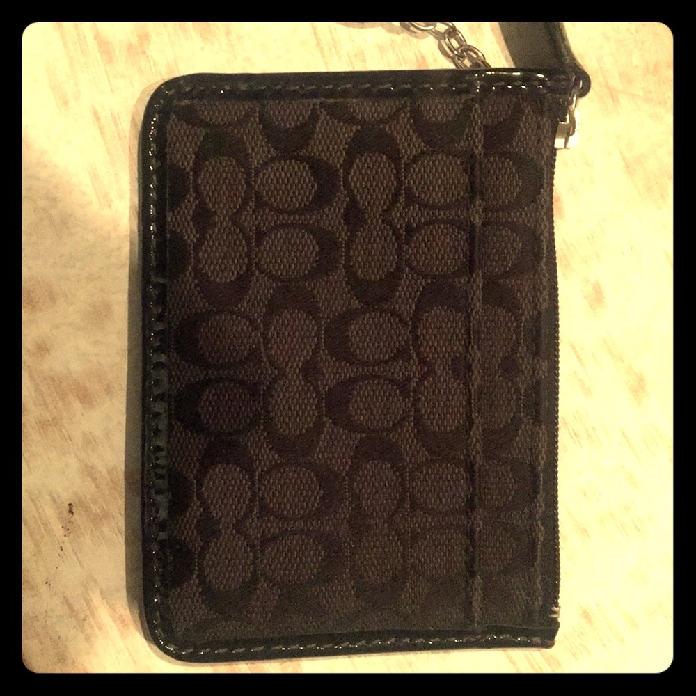 Coach like new card holder